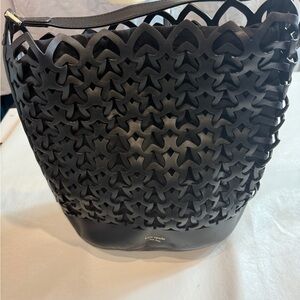 Kate Spade Black Cutout Shoulder Bag